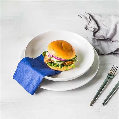 2 Ply Paper Lunch Napkins Dark Blue 300mm by Essentials Collection